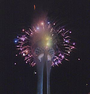 Las Vegas style fireworks